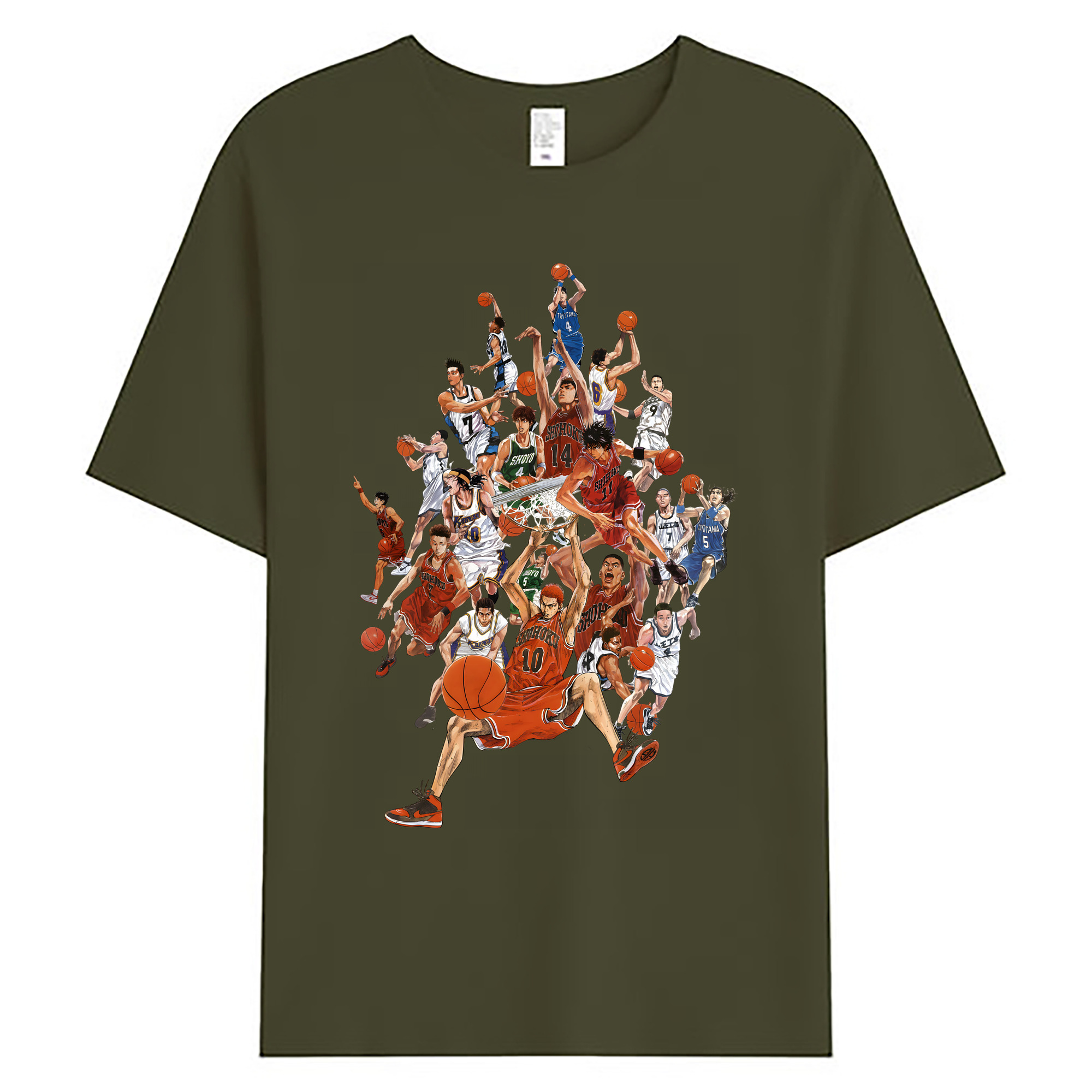 （画像用） SLAM DUNK／スラムダンク 綿100％ メンズ半袖Tシャツ｜肌触りやわらか＆通気性